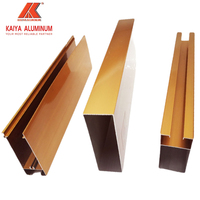 Profils en alliage d'aluminium KAIYA, produits d'extrusion de profilés en aluminium pour le Cambodge, 37,5 mm x 75 mm, avec profilés en aluminium pour fenêtres