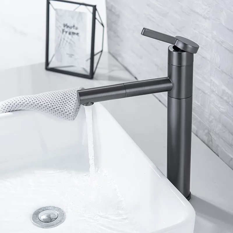 Vendita calda Multi-funzionale rubinetto Pull out rubinetto elettronico a mani libere lavello rubinetto incandescente accessorio per rubinetto