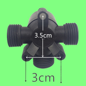 Válvula mezcladora de plástico para montaje en pared con núcleo cerámico, diseño moderno para grifo de ducha/bañera - Product Image 2