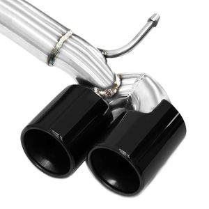 Difusor Trasero <span class=keywords><strong>M</strong></span> para BMW Serie 1 118i F20 2013-2016, Puntas de Escape Cuádruples, Acero Inoxidable, Fibra de Carbono, Plateado y Negro - Product Image 6