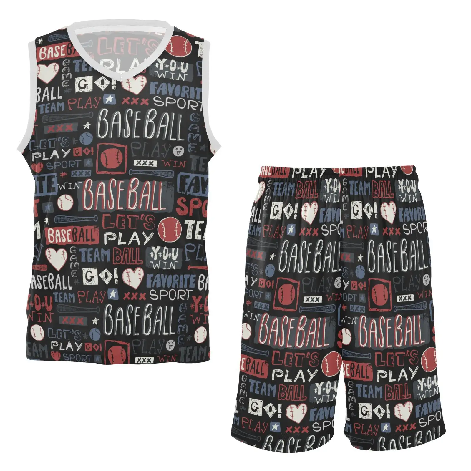 2-Piece Sports Custom Print Children Basketball Toddler Tank Top And Shorts Set Boys' Jerseys