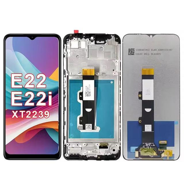 1-Year Replacement 6.5 Inch XT2239-18 LCD Display Frame Touch Screen Digitizer for Motorola E22/E22i Mobile Phone Display