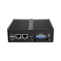 Puerto de red dual I3/i7/i5 Mini host de control industrial integrado sin ventilador Micro Dual Core computadora industrial montada en la pared