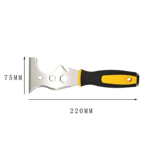 12 en 1 acier inoxydable peinture mastic grattoir <span class=keywords><strong>outil</strong></span> Spackle couteau calfeutrage <span class=keywords><strong>outil</strong></span> de retrait peintres <span class=keywords><strong>outil</strong></span> peinture ouvre-boîte décapant de peinture - Product Image 3