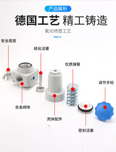 Van Điều Hòa Không Khí 40 Bar Áp Suất Cao QTYH 1/2 ''Có QTYH-15 Đo - Product Image 2