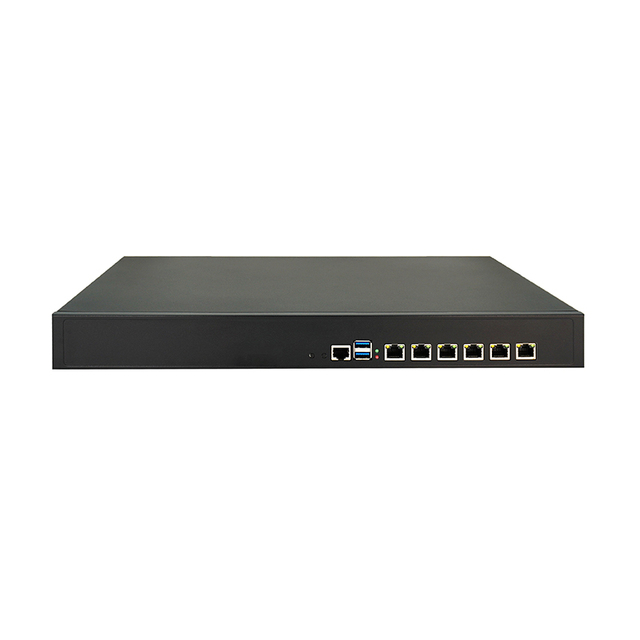 Cheap Firewall Hardware 6Ports 2130M 1U Firewall PC OPNsense/Pfsense with 2*PSU Core I3 I5 I7 Mikrotik Router PC