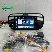 Pour Fiat 500 2007-2015 7 pouces Android 13 Carplay Autoradio Lecteur multimédia Navigation Auto 2 USB WIFI BT 1 Din Style de voiture d'origine