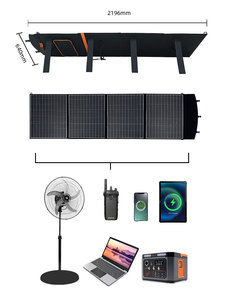 Couverture solaire pliable pour voiture électrique 220w, panneau solaire léger et portable pour la recharge de la batterie de vélo - Product Image 3