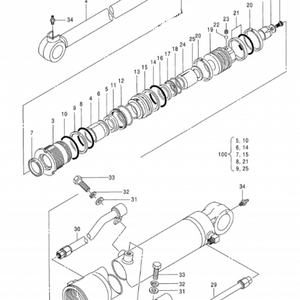 Cilindro de Brazo de Pluma Hidráulico para Excavadora Belparts EX50U para Hitachi 4409057 4412158 4403510 4403511 - Product Image 5