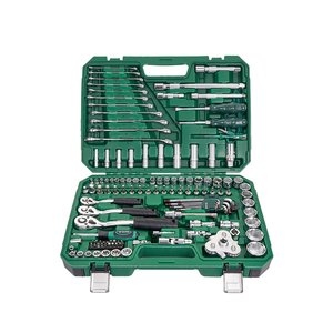 Auto Repair Sleeve <strong>Set</strong> Hand <strong>Combination</strong> Ratchet <strong>Wrench</strong> Tool Complete <strong>Set</strong> Chrome Vanadium Steel 123 Pieces Mirror Sleeve <strong>Set</strong> - Product Image 1