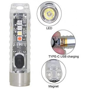 Đèn Pin <span class=keywords><strong>400</strong></span> Lumens Với Đèn LED Cảnh Báo SST20 Đèn Pin LED S11New Mini Pocket Usb Có Thể Sạc Lại Chất Lượng Cao Siêu Ray - Product Image 1
