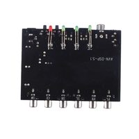 Decodificador de Audio 5.1 DTS Dolby AC-3, Código Fuente PCM, Módulo de Decodificación Digital de Fibra/Coaxial a Analógico, Amplificador 5.1