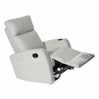 Modernes Multifunktionales Elektrisches Sofa-Set Einzelner Relaxsessel PU-Leder Stuhl Ausziehbarer Holzrahmen Kleines Familien-Wohnzimmer