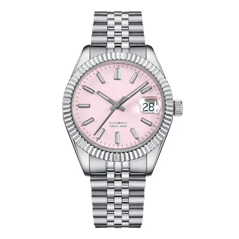 Cheap Hot Selling Fashion Foreign Trade Charm Creative Personality Stainless Steel Best Pink Sunrise Watches