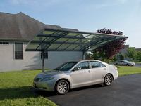 Cochera con Techo Curvo y Certificación CB, Adecuada para Patio de Casa y Estacionamiento en Entrada de Vehículos