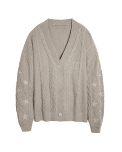 <span class=keywords><strong>Cardigan</strong></span> Primaverile Coreano Sottile Monopetto <span class=keywords><strong>Arancione</strong></span> Personalizzato con Stelle Ricamate, Vestibilità Ampia ed Elegante - Product Image 6