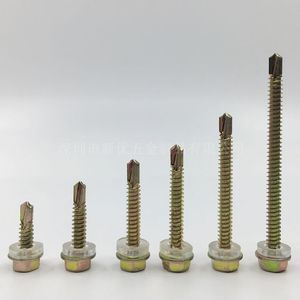 M5.5*19-150 External Hex Washer Self Drilling <b>Screw</b> Metric Coarse Thread Zinc Plated Carbon Steel 1022 Grade 8.8 - Product Image 5