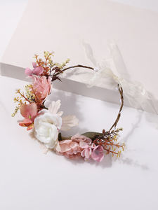 Couronne de fleurs Offre Spéciale pour enfants Couronnes florales artificielles Accessoires pour <span class=keywords><strong>cheveux</strong></span> <span class=keywords><strong>afro</strong></span> - Product Image 5