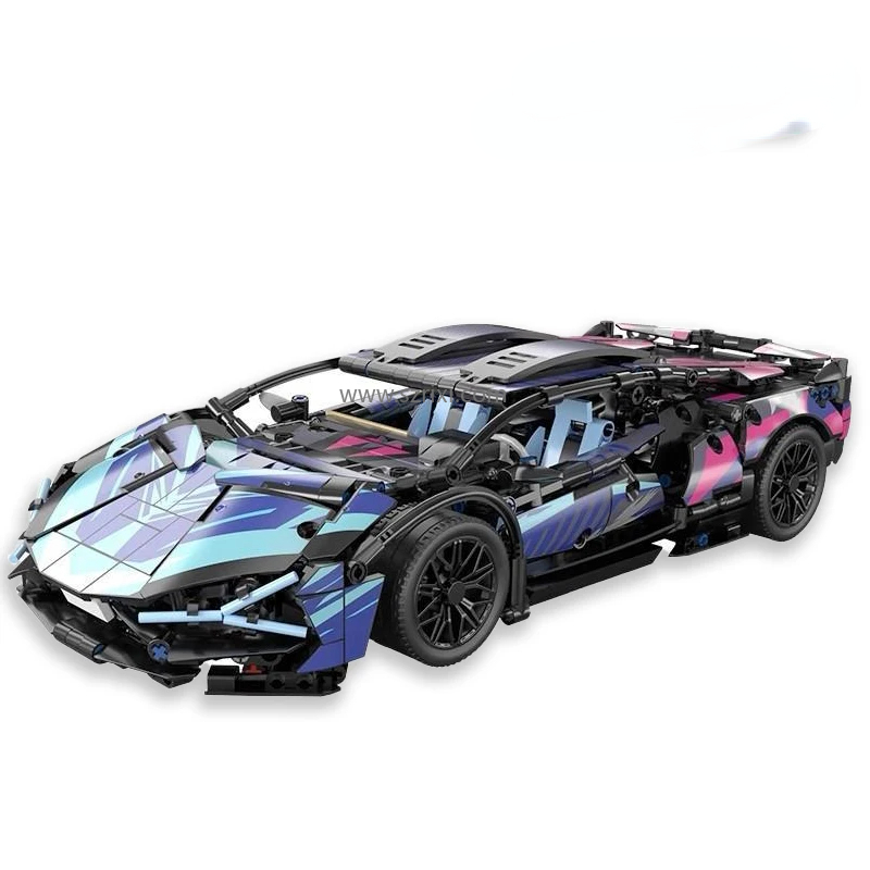 BLK BLK-062 1314PCS Building Block Sets - Assemble Racing Vehicle