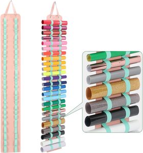 Amazon Hot Sale Custom Vinyl Storage Organizer Vinyl Roll Holder Wall Mount Over the Door Hanging Craft Storage Rack