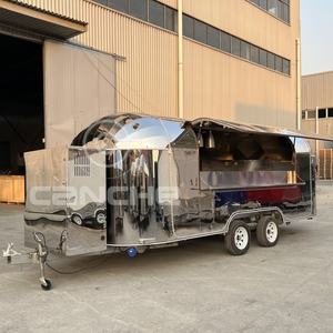 Concession ronde Mobile Food Kitchen Kicks Bbq Smoker Retro Food Trailer Ice Cream Pizza Food Truck - Product Image 6