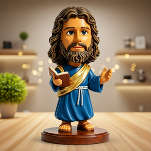 Figura de Jesús de Resina, Figura Personalizada de Jesús con Cabeza Móvil, Regalo, Figura de Jesús con Cabeza Móvil Personalizada para Recuerdo - Product Image 2