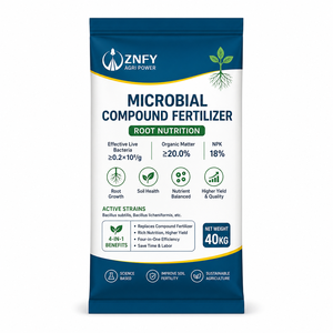 Fertilizante Compuesto Microbiano Orgánico <span class=keywords><strong>NPK</strong></span> 18, Ácido Húmico, Ácido Fúlvico, Aminoácidos, Bacillus, Biofertilizante, Acondicionador de Suelo, Agro Ecológico - Product Image 1