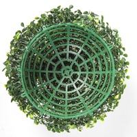 Décoration de mariage de jardin Plante artificielle suspendue verte Faux boule d'herbe