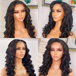 巴西深波浪前额假发，30英寸高清全蕾丝前额假发，批发原生态巴西宽松深波浪人发假发 - Product Image 5