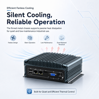 Mini PC Compacto Sin Ventilador con CPU I3-6005U/I5-6200U/I7-6500U, Doble LAN, 6 Puertos COM, USB, HD, VGA y SSD para Kiosco, Gateway, Control de Borde