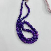 Perles de pierres précieuses Shu Jalai naturelles de qualité exclusive Rondelle lisse Sugilite de couleur bleu violet