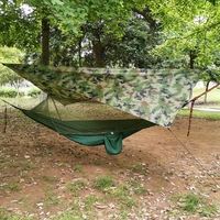 Hamac de camping en nylon pliable à ouverture rapide balançoire multicolore et hamac avec moustiquaire pour le camping