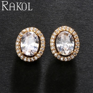 ต่างหูแฟชั่นแวววาวรูปทรงขนาดใหญ่ของ EP5484 rakol ทำด้วยมือของผู้หญิง - Product Image 1