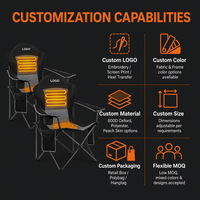 Fauteuil de camping pliable personnalisé, chauffant, portable, ultraléger, pour la randonnée, les voyages, les pique-niques, la pêche, la plage, le jardin