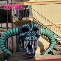 Arche Gonflable Crâne pour Halloween – Accessoire d'Entrée Festif