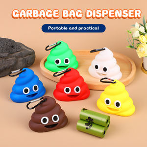 促销宠物配件便携式废物袋架批发无毒搞笑便便形状狗便便袋狗猫分配器 - Product Image 2
