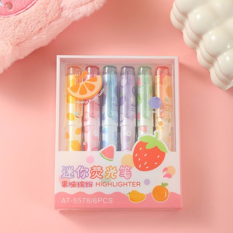 Fruit-shaped Highlighters [6-pack]