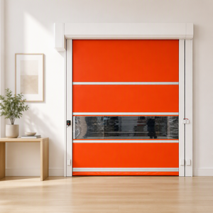 Puerta Industrial Pesada de Enrollamiento Rápido de PVC, Automática para Almacén y Centro Logístico - Product Image 4