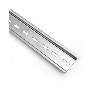 Guida per cavi in acciaio inox 304 C45, vuota, aperta, tipo DZ47, universale per quadri elettrici - Product Image 4