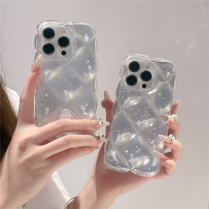 Feuille d'argent losange <span class=keywords><strong>iPhone</strong></span> 16 ProMax Couverture de téléphone portable <span class=keywords><strong>Compatible</strong></span> Apple 15 14 13 <span class=keywords><strong>12</strong></span> <span class=keywords><strong>11</strong></span> <span class=keywords><strong>Pro</strong></span> <span class=keywords><strong>Max</strong></span> Case Plus Shell - Product Image 1