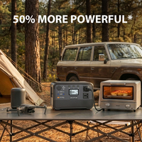 Station d'alimentation portable 1200W, batterie LiFePO4 960Wh, générateur solaire, charge rapide AC 500W pour camping-car, camping, maison, CPAP