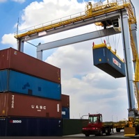 Prix de la grue portuaire à portique sur pneus en caoutchouc à double poutre A8 RTG de 15, 20, 30 et 40 tonnes pour le levage de conteneurs