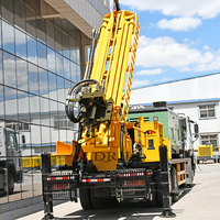 Machine de Forage de Puits d'Eau Montée sur Camion Entièrement Hydraulique avec Capacité de Forage de 300 m pour Forage à Boue et à Air