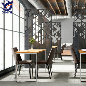 Tùy Chỉnh Gỉ Miễn Phí Thép Cắt Laser Bức Tường Rèm Di Chuyển Khối Ghế Màn Hình Phân Vùng Cho Văn Phòng Khách Sạn Biệt Thự Lối Vào - Product Image 3