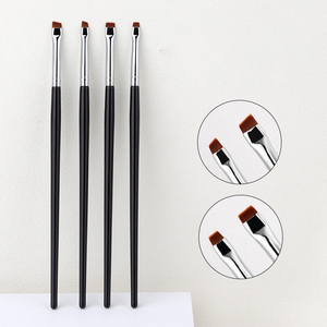 Pincel profesional para delineador de ojos con punta <span class=keywords><strong>biselada</strong></span>, cabezal plano y hoja delgada, pincel de maquillaje portátil para cejas - Product Image 2