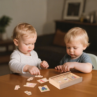 Puzzles en bois Montessori Alphabet et animaux Jouet éducatif pour enfants de 2 à 7 ans Unisexe avec boîte de rangement