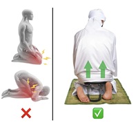 Banc de méditation et de yoga en vente directe d'usine, avec structure métallique durable, coussin en maille respirante, chaise de prière musulmane pour le genoulement