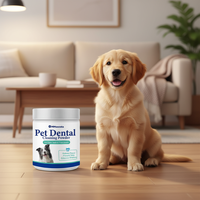 Friandises à mâcher douces pour chiens et chats, nettoyage dentaire naturel avec vitamine B12 pour l'élimination de la plaque et du tartre, haleine fraîche, complément de soin buccal, OEM