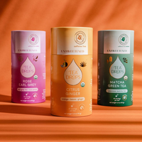 Tube en carton écologique pour flacon de pilules, emballage alimentaire en verre, emballage de thé, boîte cadeau ronde en forme de cylindre