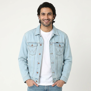 2026 High Street Customizable <b>Lightweight</b> Men's <b>Denim</b> <b>Jacket</b> Online Sale OEM Serviced for Winter - Product Image 1